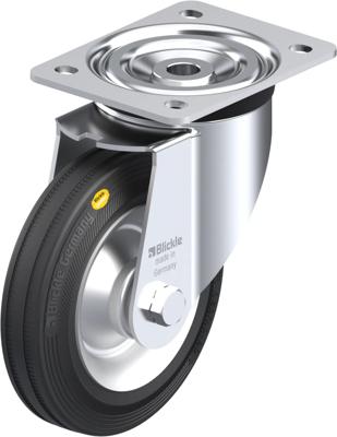 Blickle L-RD 162R Zwenkwiel Wieldiameter: 160 mm Draagvermogen (max.): 225 kg 1 stuk(s)