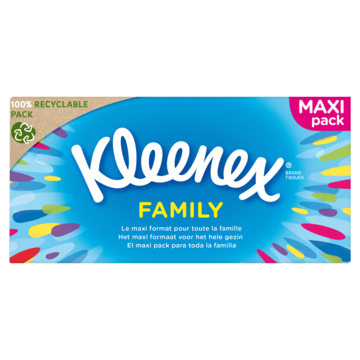Kleenex Family maxi tissue 128 Stuks Kleenex Family maxi tissue 128 Stuks