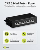 Abi 8-poorts patchpaneel - thumbnail