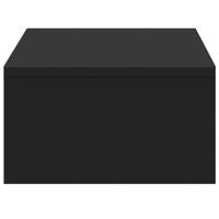 Monitorstandaard met lades 50x27x15 cm bewerkt hout zwart - thumbnail