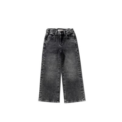 Your wishes winter jeansbroek meisjes - grijs - wide leg fit, glitter, stretch