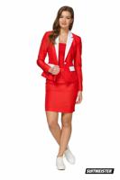 Gala kostuum rood dames - thumbnail