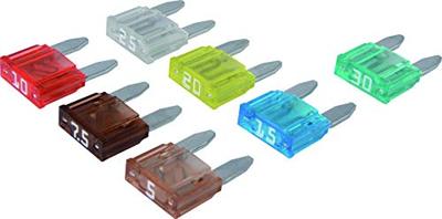 HERTH+BUSS "mini" zekering set zekeringen bananenstekker fuse set mini 7 pcs. 5-30 a