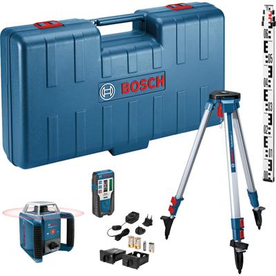 Bosch Professional GRL 400 H Set Rotatielaser Incl. statief, Incl. laserontvanger Reikwijdte (max.): 400 m