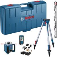 Bosch Professional GRL 400 H Rotatielaser Rood + Laserontvanger LR 1 + BT152 HD Statief + GR2400 Meetlat in koffer - 06159940JY - thumbnail