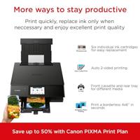 Canon Pixma TS 8750 Multifunctionele printer Inkjet Kleur A4 Printen, scannen, kopiëren Duplex, USB, WiFi - thumbnail