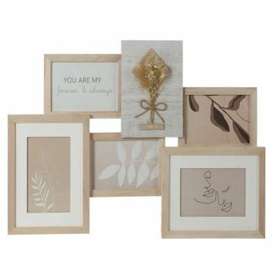 Fotolijsten DKD Home Decor 54 x 2,4 x 36,7 cm Kristal Natuurlijk Shabby Chic