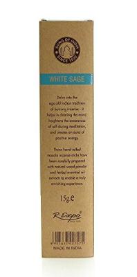 Masala Wierook Witte Salie (12 pakjes van 15 gram) Masala Wierook Witte Salie (12 pakjes van 15 gram)