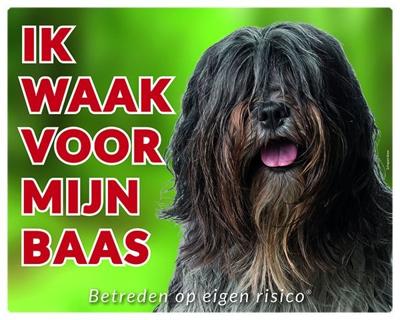 Schapendoes Waakbord - Ik waak voor mijn baas