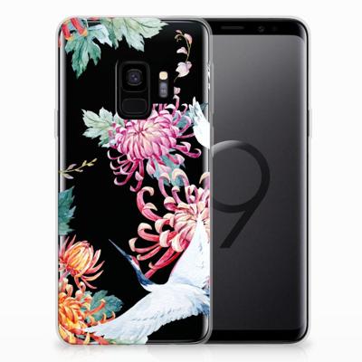 Samsung Galaxy S9 | TPU Hoesje | Bird Flowers Samsung Galaxy S9 | TPU Hoesje | Bird Flowers