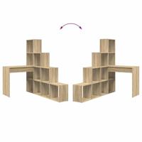 Hoekbureau Sonoma eiken 101,5 x 149,5 x 149,5 cm Bewerkt hout - thumbnail