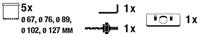 kwb 109178 Gatenzaagset 8-delig 67 mm, 76 mm, 89 mm, 102 mm, 127 mm 8 stuk(s) - thumbnail
