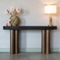 Richmond Sidetable 'Macaron' Eikenhout en metaal, 160cm - thumbnail