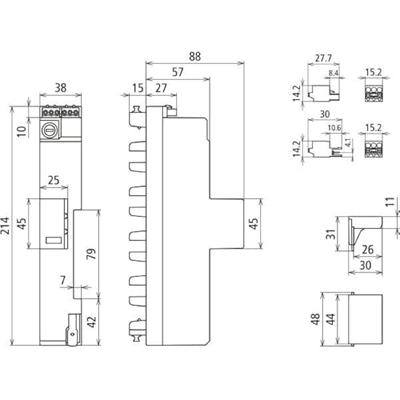 DEHN 909430 DSH ZP B2 SG TNC 255 Combi-afleider 1 stuk(s)