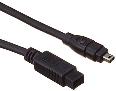 Delock FireWire Aansluitkabel [1x FireWire (400) stekker 4-polig - 1x FireWire (800) stekker 9-polig] 1 m Grijs