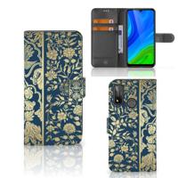 Huawei P Smart 2020 Hoesje Beige Flowers - thumbnail