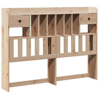 Bed met boekenkast zonder matras massief grenenhout 160x200 cm - thumbnail
