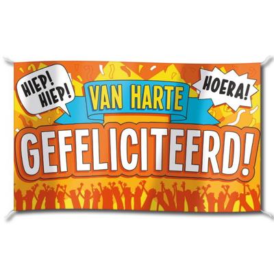 Gevelvlag Gefeliciteerd XXL