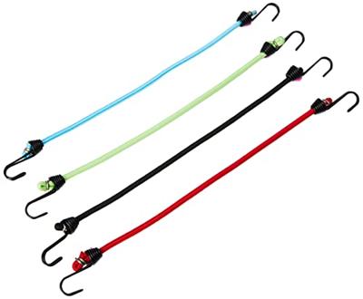 Masterlock Set of 4 mini bungees with metal hook 25cm - 3018EURDAT