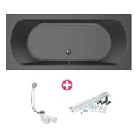 Bad Xenz Lagoon 180x80x50 cm Ebony - thumbnail