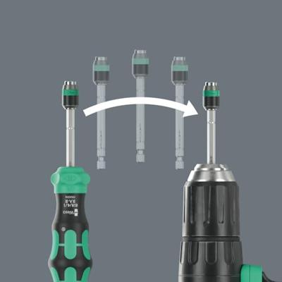 Wera Kraftform Kompakt 20 RA-R mit Tasche Bitschroevendraaier 1/4