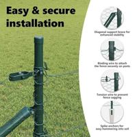 VidaXL Afrasteringspaal groen 25 x 0,4 m (25 mm gaas) staal en pvc - thumbnail