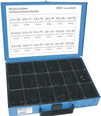 Dresselhaus plaatschroeven assortiment assorted tapping screws 8 verzinkt schw.