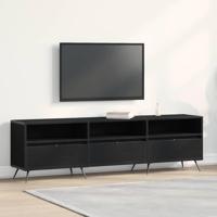 TV-kast Zwart eiken 150 x 30 x 44.5 cm Bewerkt hout - thumbnail