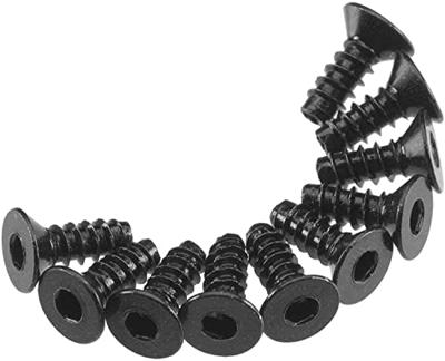 M3x8mm Hex Socket Tapping Flat Head (Black) (10pcs) (AXA464)