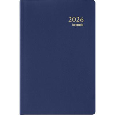Brepols agenda Delta Seta 6-talig, blauw, 2026