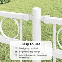 VidaXL Hecelement wit 170 x 170 cm staal - thumbnail