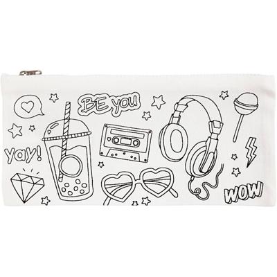 Creativ Company Etui, afm 11x23 cm, 210 gr, wit, 1 stuk - thumbnail