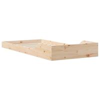 Bedframe Bruin 90 x 210 cm Massief grenenhout - thumbnail