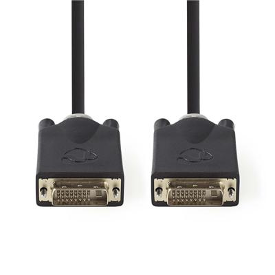 DVI-Kabel | DVI-D 24+1-pins male - DVI-D 24+1-pins male | 2,0 m | Antraciet