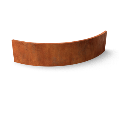 Fronta Keerwanden Cortenstaal Buitenbocht 1000 x 200 x 350 mm Geroba - Geroba