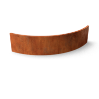 Fronta Keerwanden Cortenstaal Buitenbocht 1000 x 200 x 350 mm Geroba - Geroba - thumbnail