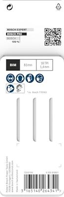 Bosch decoupeerzaagbladen [5x] - T101AO - hout - 2608630031 - thumbnail