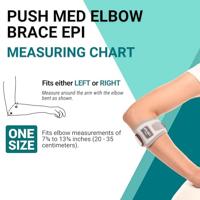 Push Med Epi Elleboogbrace - One size - Universeel - Grijs - thumbnail
