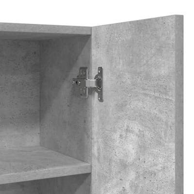 VidaXL Wasmachinekast 70,5x25,5x90 cm betongrijs VidaXL Wasmachinekast 70,5x25,5x90 cm betongrijs