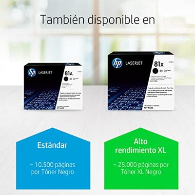 HP Toner 81X Origineel Zwart 25000 bladzijden CF281X HP Toner 81X Origineel Zwart 25000 bladzijden CF281X
