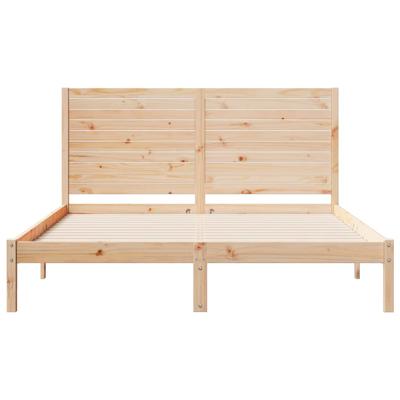 Bedframe extra lang zonder matras massief hout 100x210 cm
