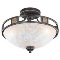 LED Plafondlamp 3-lichts | E27 Fitting | Rond | Helder Glas | Aluminium - thumbnail