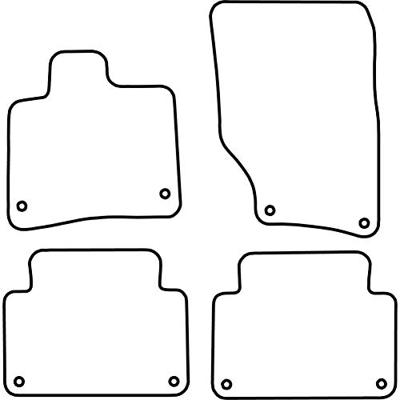 Automatten passend voor Audi Q7 vanaf 2006 TMAU531