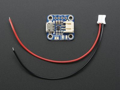 Adafruit Micro Lipo w/MicroUSB Jack - USB LiIon/LiPoly oplader