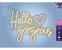 Ledbord lumineo indoor usb neon hello gorgeous - thumbnail