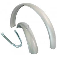 Curana Spatbordset staal 16 zilver - thumbnail