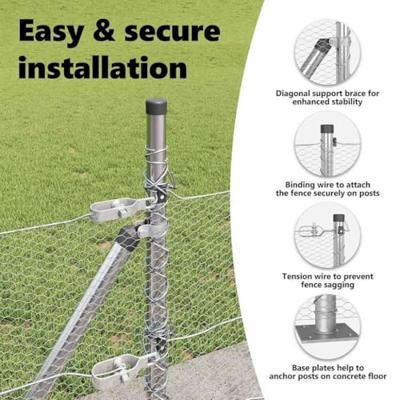 VidaXL Afrasteringspaal zilver 25 x 0,5 m (13 mm gaas) staal VidaXL Afrasteringspaal zilver 25 x 0,5 m (13 mm gaas) staal