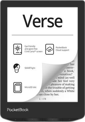 PocketBook Verse 8GB e-Reader grijs - thumbnail