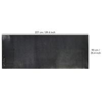 Tunturi Roeitrainer mat - Vloerbeschermmat - 227 x 90 x 0,4 cm - Zwart - thumbnail