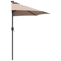 Tuinparasol Taupe 294 x 150 x 224 cm Stof - thumbnail